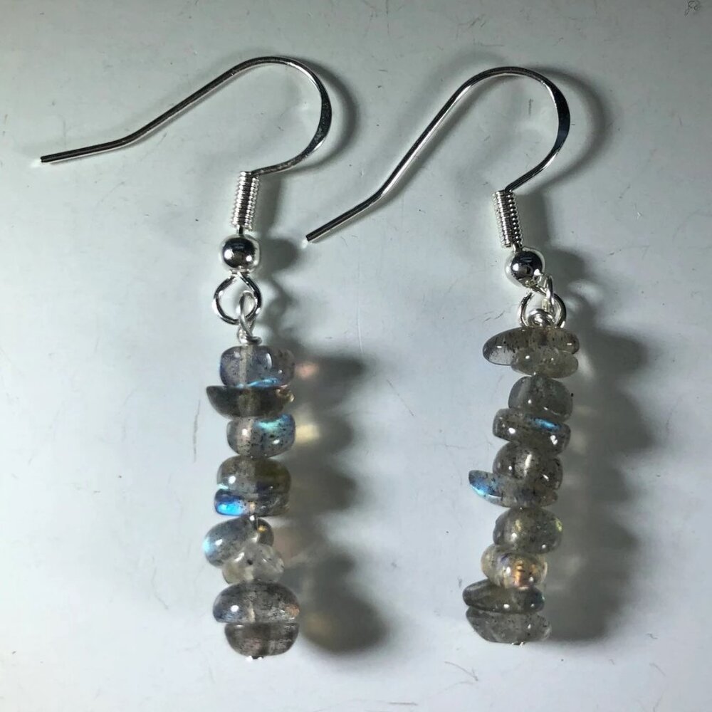 Labradorite Sterling Silver Earrings